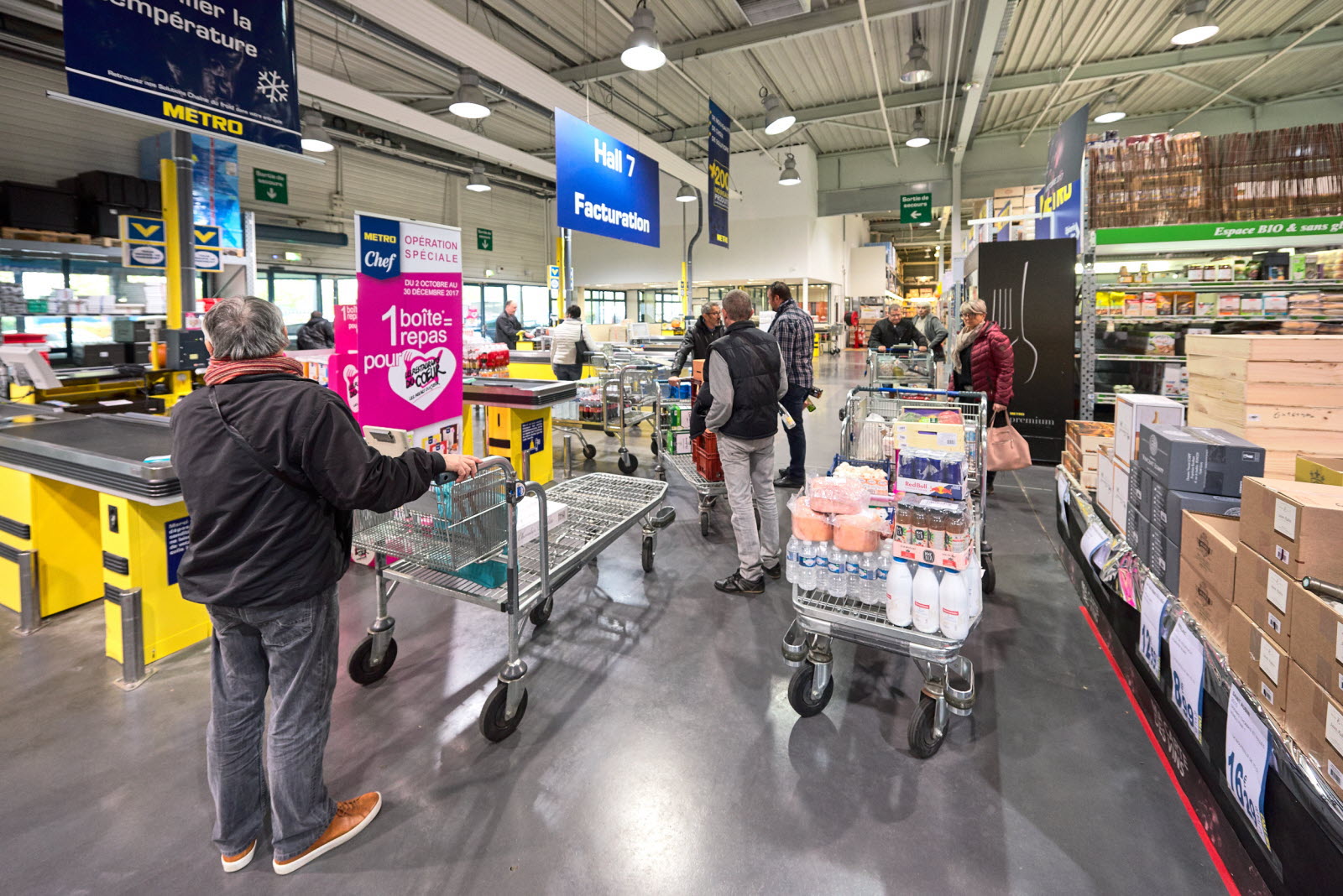 Metro Cash and Carry caisses entrepôt