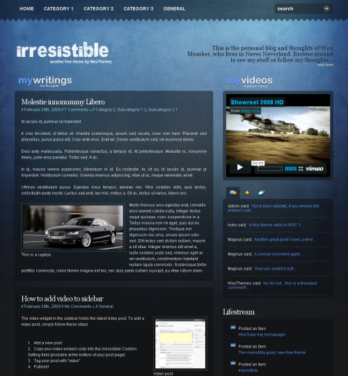 Thème Irresistible WordPress