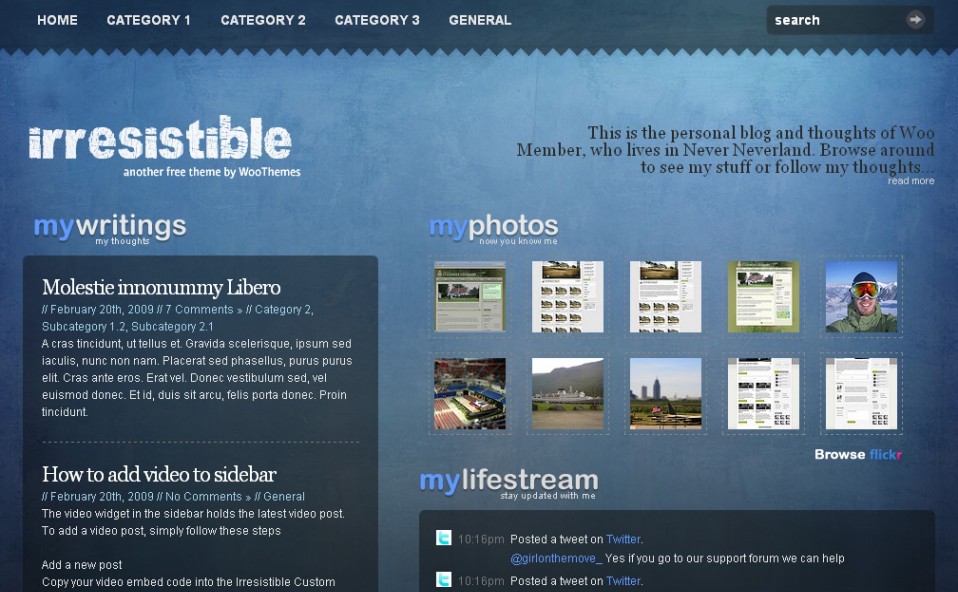 Irresistible Theme Wordpress