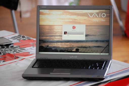 Vaio Titou Ubuntu screen