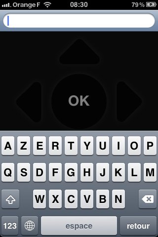 Boxee TV iPhone app search box