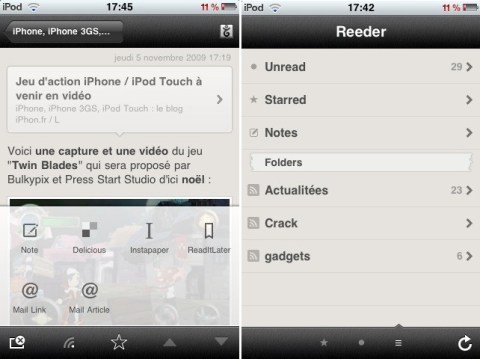 Reeder iPhone app 3